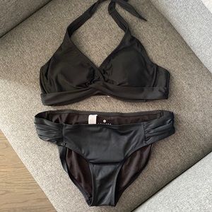 Athleta two piece bikini and bottoms.